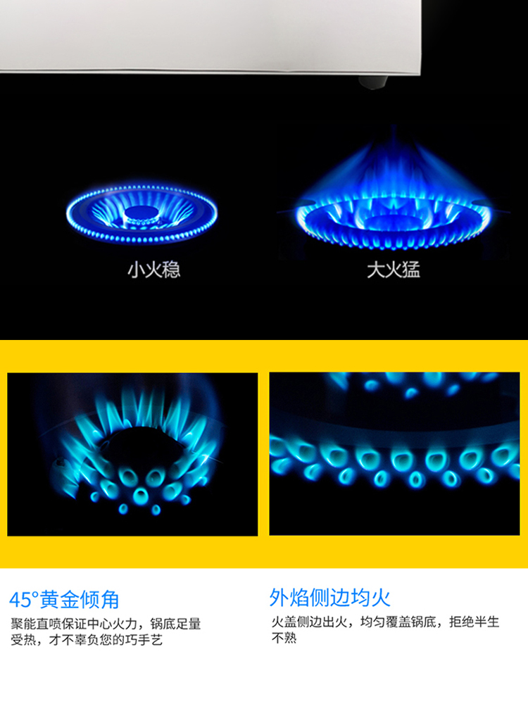 长城商用多头燃气炉液化气灶四眼六头多眼煤气灶砂锅灶带熄火保护 - 图1