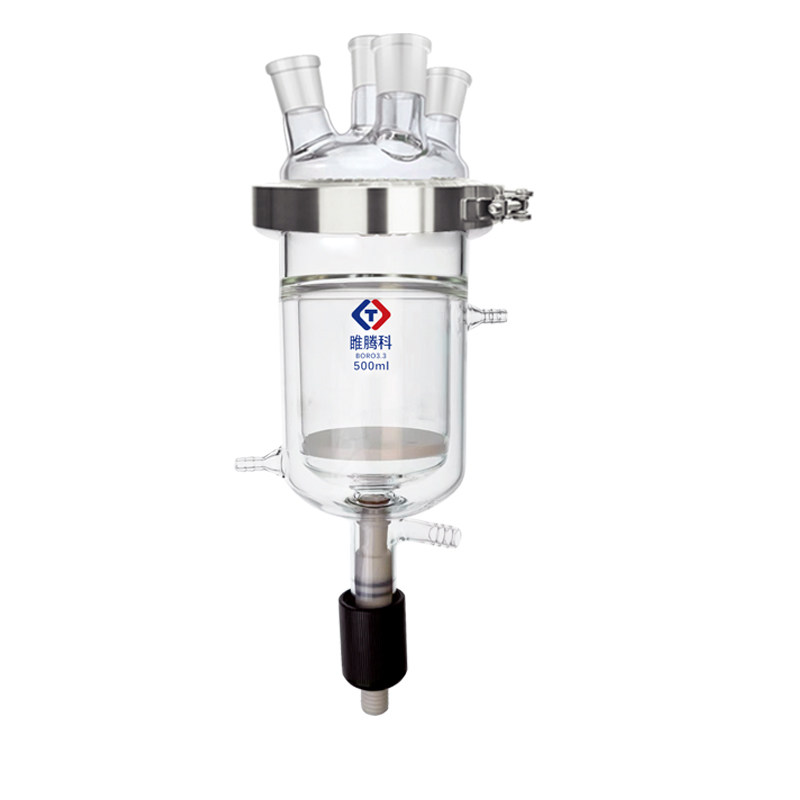 固液相分离反应器砂芯过滤反应釜开口夹套反应设备抽滤瓶玻璃反应器250ml5000ml300三口四口烧瓶下放料睢腾科,淘宝优惠券,粉丝福利购,淘宝优惠卷