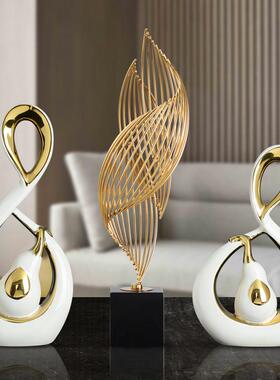 款件轻奢爆高档抽象创意摆家居客酒柜厅电视柜装1095/109饰品乔迁