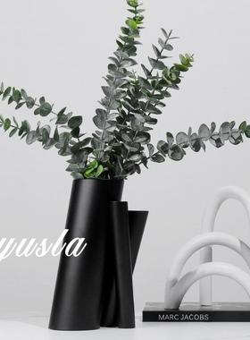 极简现代客插厅茶几花器楼干件花瓶餐厅URI别墅售处吧台柜摆软装