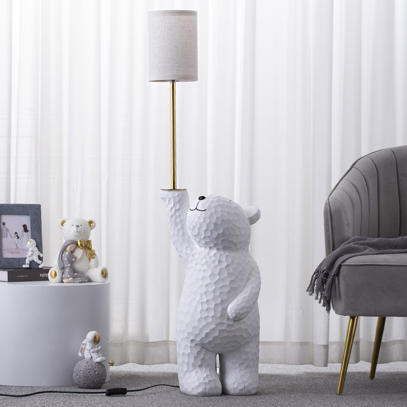 卡通可爱熊客厅大型落地灯摆件电视柜旁边轻奢存钱罐装饰乔迁礼物,淘宝优惠券,粉丝福利购,淘宝优惠卷
