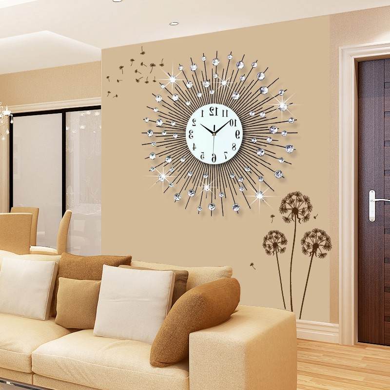 欧式钟表挂钟客厅现代简约创意家用时尚表大气个性时钟静音-图0