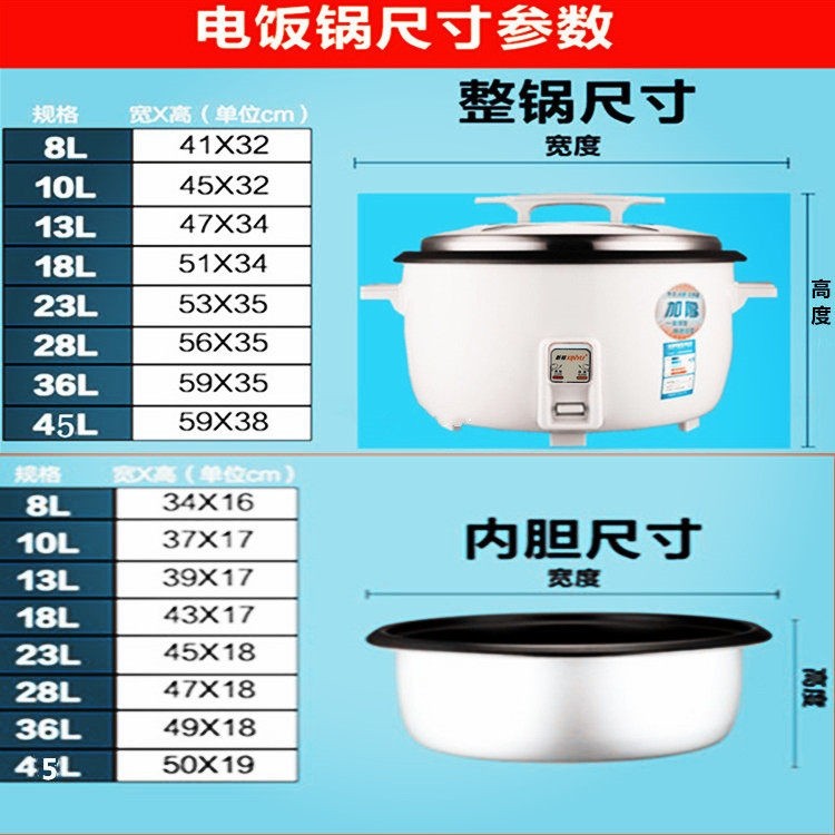 新裕牌电饭锅大容量10L13-23L36L地饭店商用电饭煲45升食堂酒店工,淘宝优惠券,粉丝福利购,淘宝优惠卷