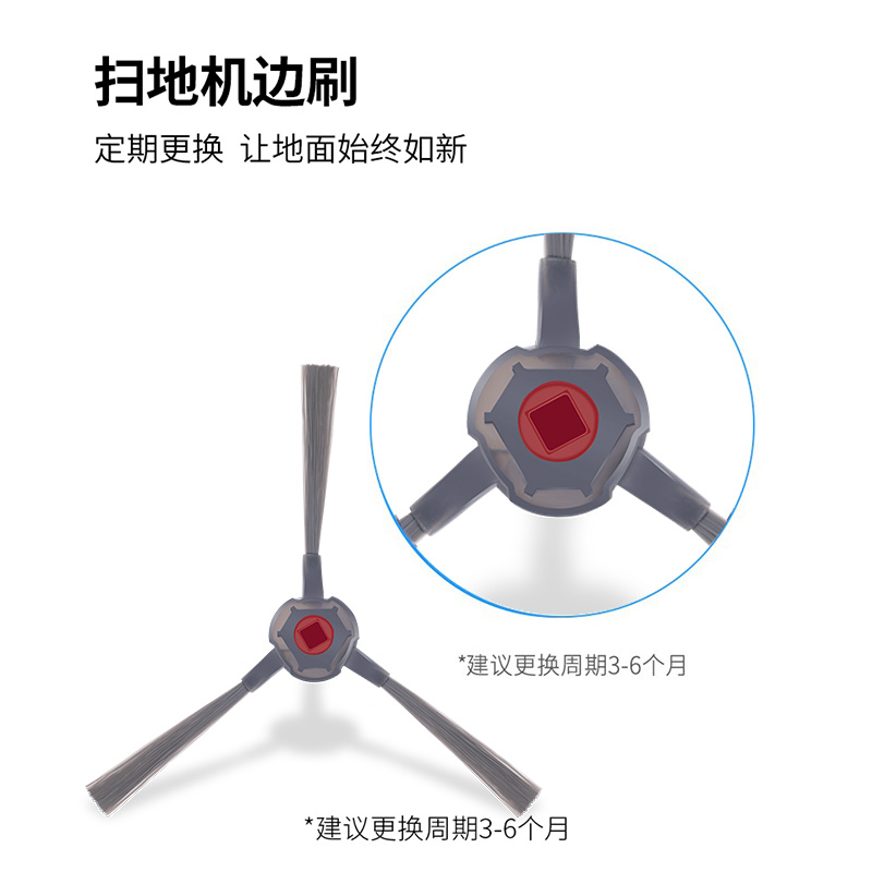 适配科沃斯一点扫地机器人K10/K20配件抹布清洁液剂滤芯滚刷过网-图0