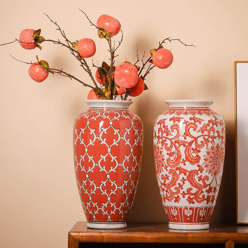 新中式复古陶瓷花瓶摆件水培花器客厅插花装饰品,淘宝优惠券,粉丝福利购,淘宝优惠卷