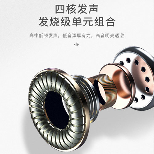 声瑟 原装正品耳机有线typec接口适用vivo苹果oppo入耳式iqoo华为 - 图1