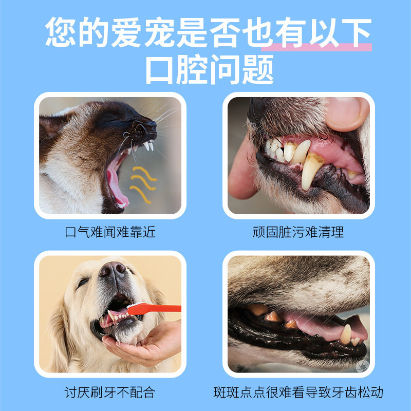 每宠宠物洁牙指套湿巾一次性手指牙刷猫狗清洁口腔牙垢湿纸巾50支,淘宝优惠券,粉丝福利购,淘宝优惠卷