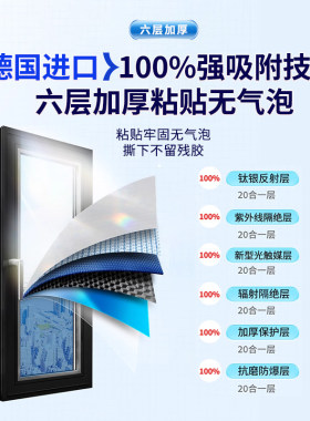 德国镜面反光防窥膜玻璃贴膜窗户