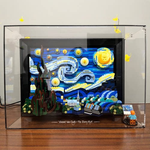 梵高星月夜送女孩手工diy高级感礼物积木玩具3D立体拼图油画摆件 - 图2