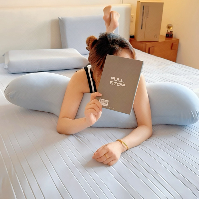 可拆洗深睡抱抱枕 多功能侧睡枕头 床上靠枕长条枕孕妇可用 - 图1