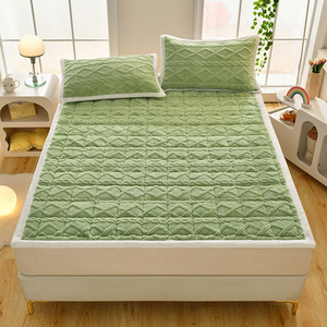 加厚保暖塔芙绒床垫冬季牛奶绒床褥