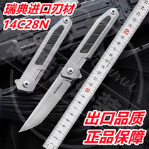 Three-edged wood 1161 1162 steel handle titanium handle Outdoor folding knife water fruit knife small folding knife portable folding knife
