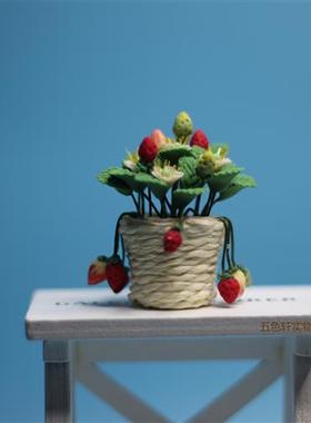 12分zakka杂货迷你软陶花植物盆景向日葵玫瑰手工DIY仿真盆栽微缩