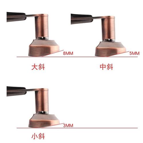 卫生间门锁厕所洗手间厨房门斜弧凹面110/130MM孔距执手锁具配件-图2