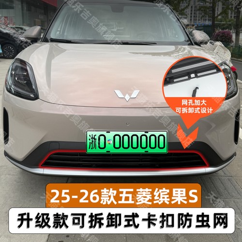 25-26款五菱缤果S卡扣式可拆卸防虫网中网保护防蚊柳絮改装饰配件 - 图0