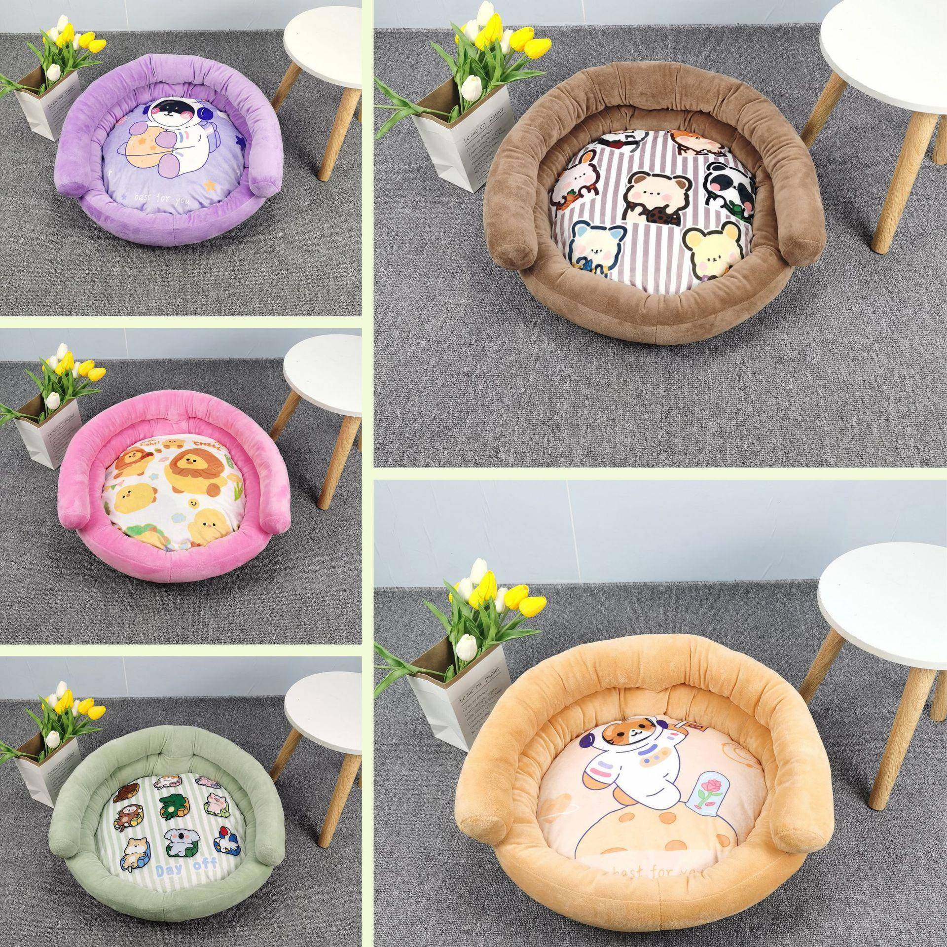 []ins风格宠物窝沙发窝猫狗通用印花窝秋冬猫窝狗窝,淘宝优惠券,粉丝福利购,淘宝优惠卷