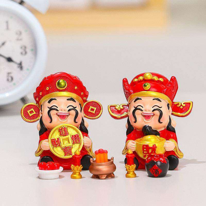 创意欢喜财神爷钟馗办公室工位摆件家居玄关供奉小神仙桌面装饰品,淘宝优惠券,粉丝福利购,淘宝优惠卷