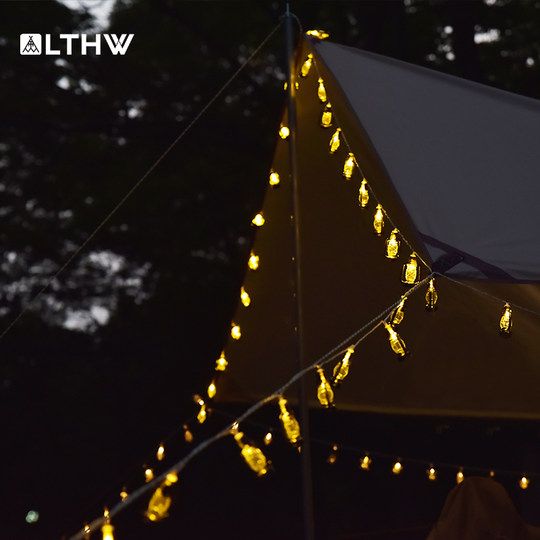 LTHW旅腾露营氛围灯LED复古煤油灯户外帐篷天幕装饰灯营地串串灯