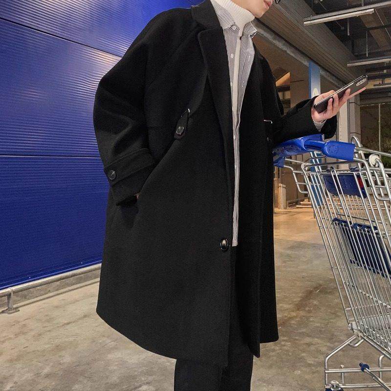 中长版风衣男春秋季2025新款小众设计感毛呢过膝大衣男士休闲 外,淘宝优惠券,粉丝福利购,淘宝优惠卷