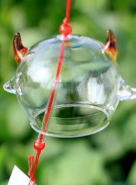 水母风铃挂件日式玻璃室梦幻挂饰