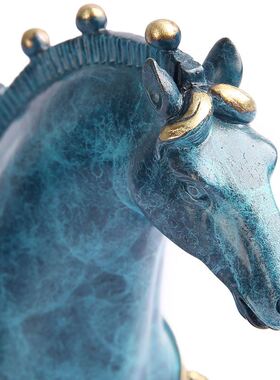 全铜 马到成功工艺品家居办公室装饰品开业送礼品铜唐马摆件