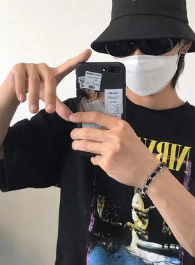 皮革手链男潮流高级感ins男士