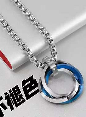 项链男潮搭配衣服嘻哈挂饰吊坠