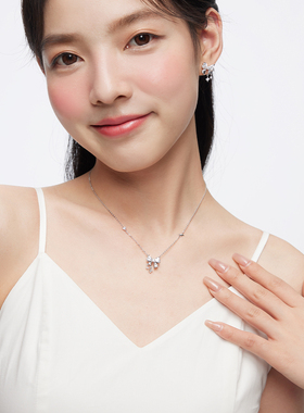 卡蒂罗心动甜梦项链女S925纯银轻奢小众设计款简约生日礼物送女友