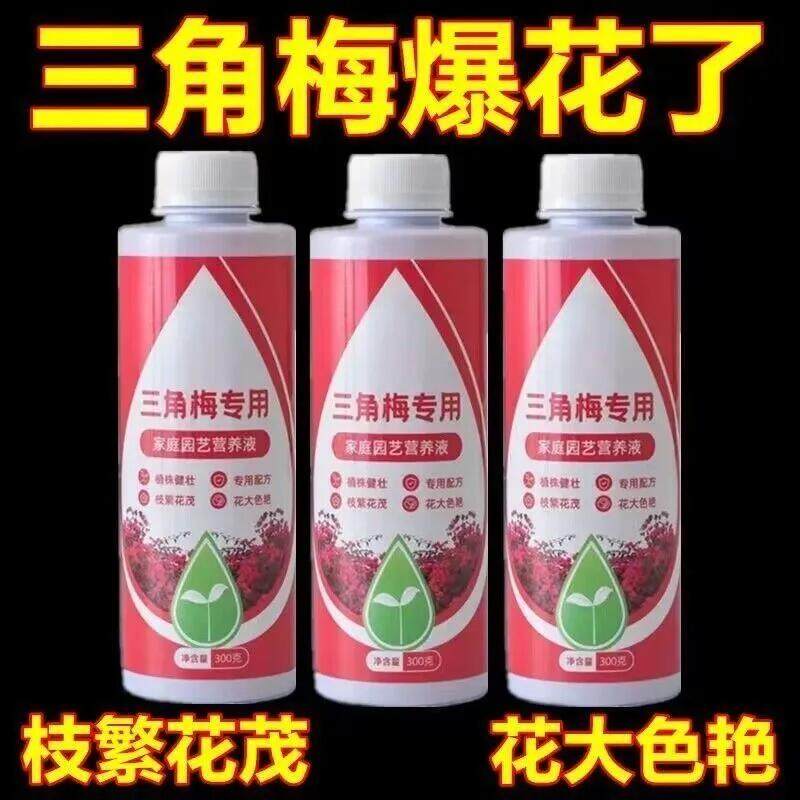 三角梅肥料专用肥植物营养液梅花盆栽家用花卉养花促开花腊梅通用