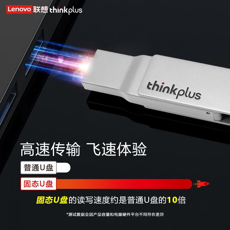 联想正品固态u盘手机电脑两用typec双接口512g大容量移动优盘1t - 图1