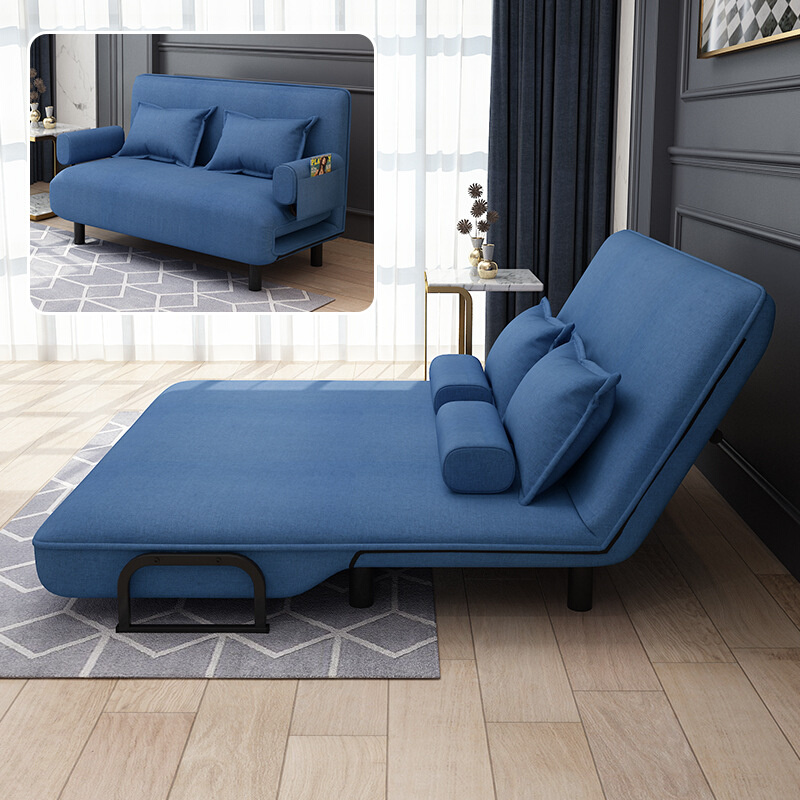 沙发床两用单双人布艺懒人沙发小户型客厅家具多功能简约可折叠床