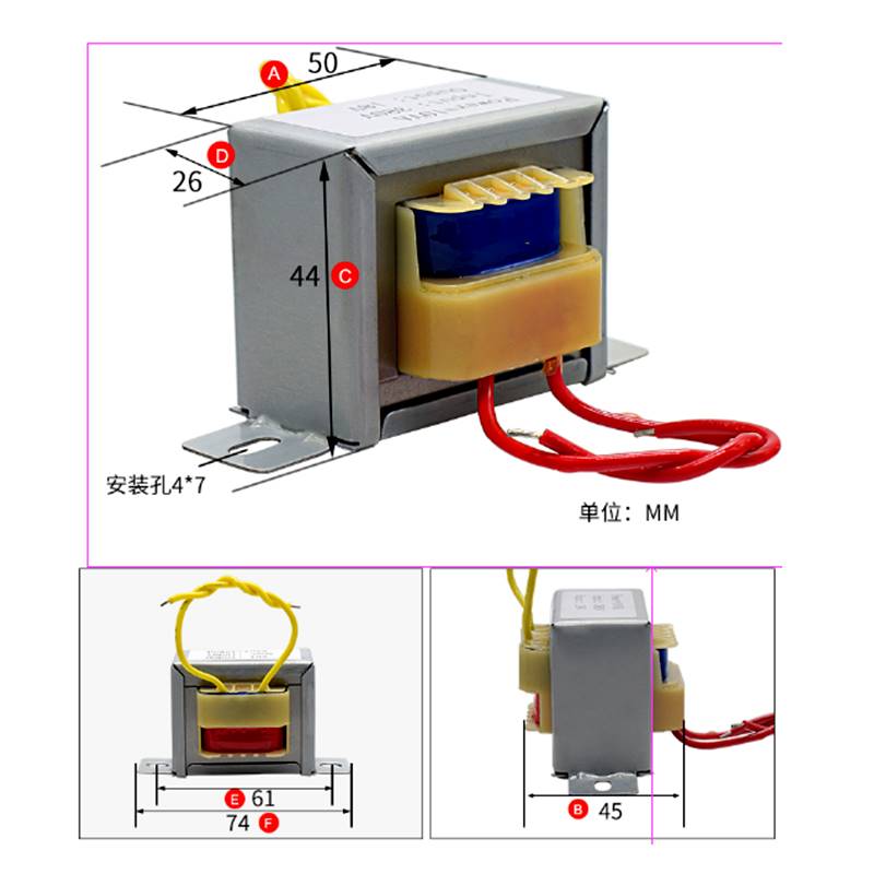 10W 380V变220V 380V转220V转6V/9V/12V/15V18V24V单双交流变压器 - 图2