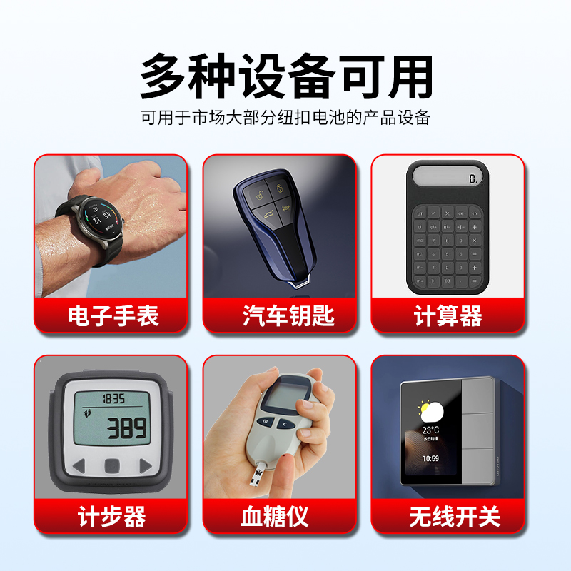 CR2032纽扣电池3V锂电子适用大众日产丰田本田哈佛吉利比亚迪汽车钥匙电池电子秤体重秤主板纽扣电池通用 - 图0