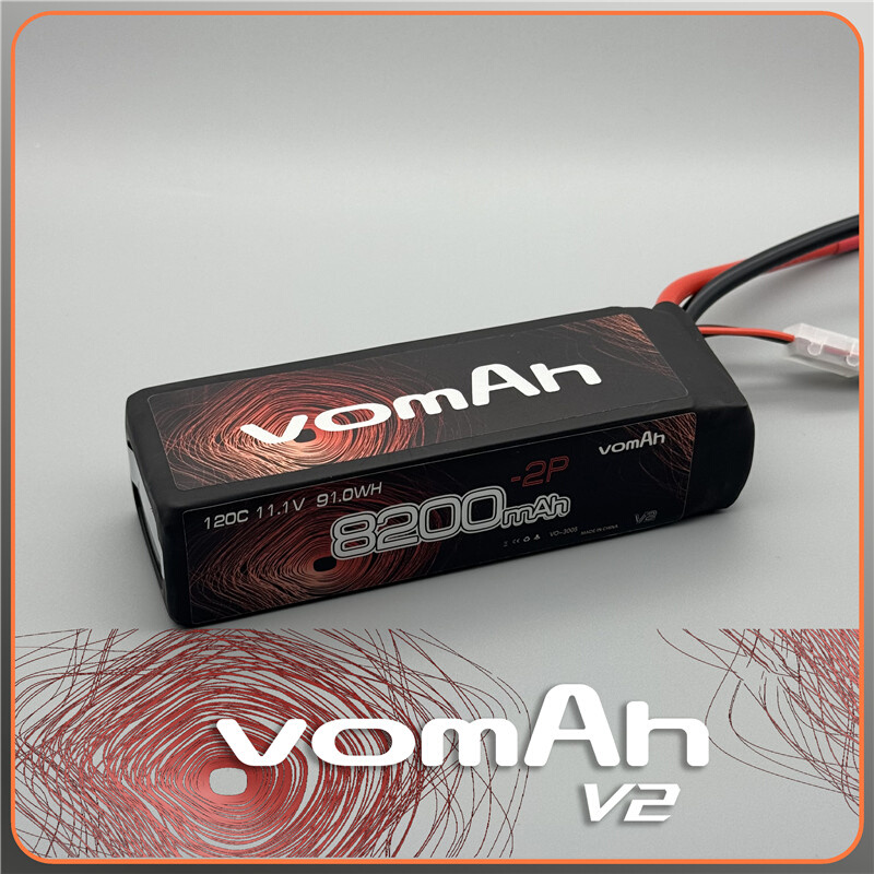 vomAh v2 锂电池 8200mah 11.1V 120C 3S2P G10护板+厚膜软包款 - 图0