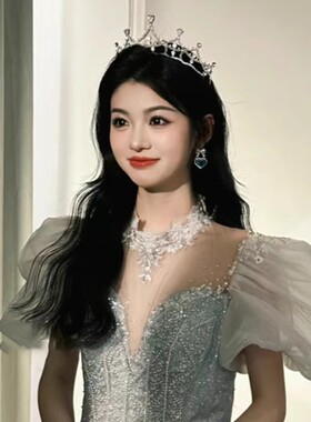 生日皇冠女十八岁头饰头冠王冠发饰高端公主新娘礼服结婚配饰儿童