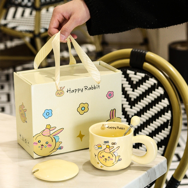 【熊猫甄选】乌萨奇杯子礼盒套装生日礼物送闺蜜高颜值马克杯ZQF