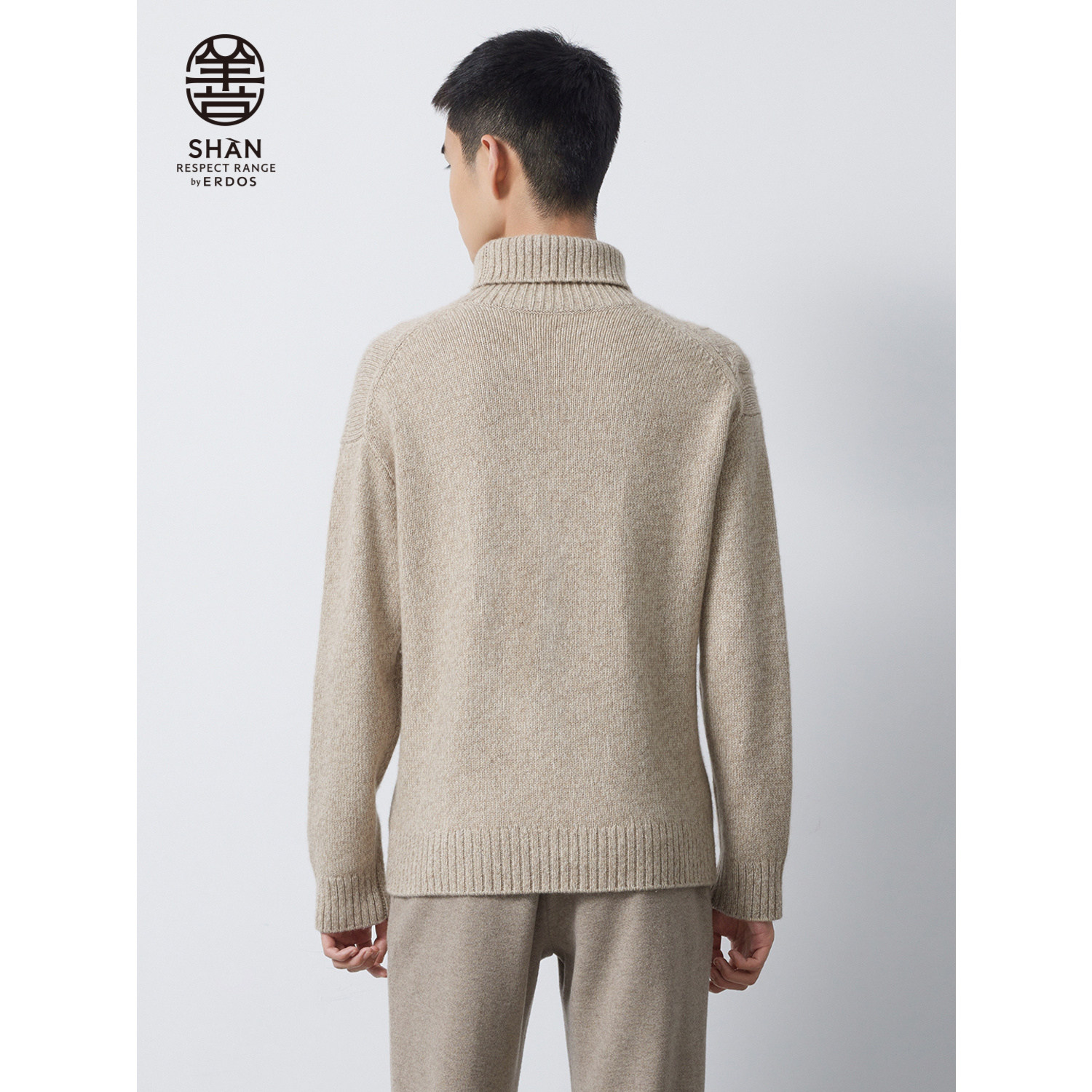 【善系列】ERDOS 男装羊绒衫秋冬老钱风暖沙色高领绞花,淘宝优惠券,粉丝福利购,淘宝优惠卷