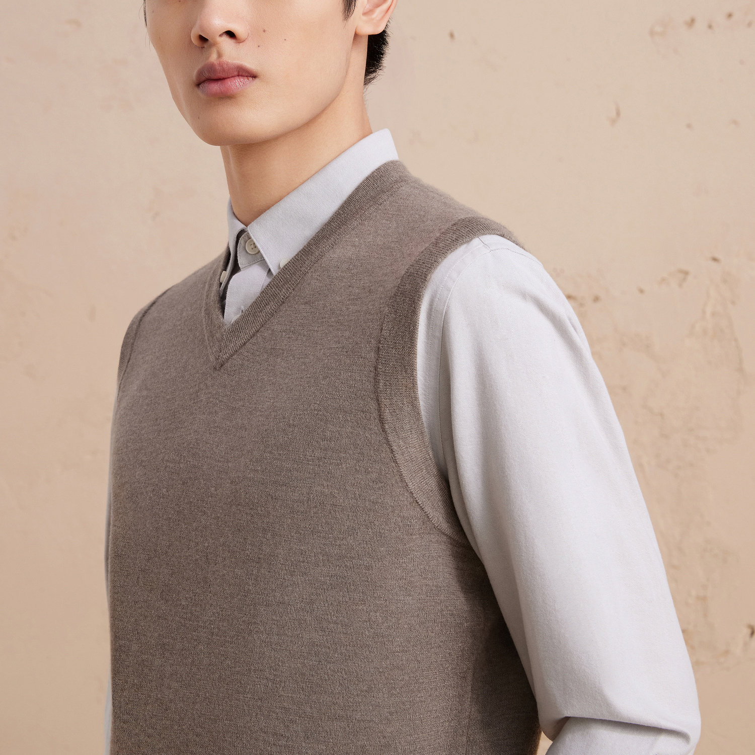 ERDOS 男装羊绒背心秋冬精纺V领双提厚款弹力保暖羊绒衫,淘宝优惠券,粉丝福利购,淘宝优惠卷