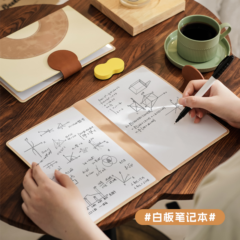 Original design whiteboard notebook writing board erasable home teaching magnetic custom portable a5 desk