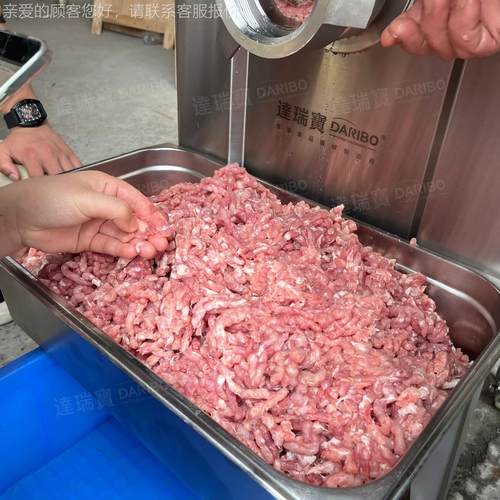 W厂家直销绞机机肉 绞CIX肉大型全自动不锈 食品专用钢绞肉机绞碎 - 图1