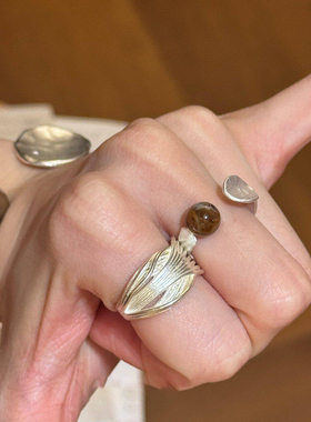 中古不规则锤纹手镯女叠戴百搭