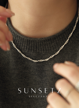 双层圆珠蛇骨链女高级感百搭时尚