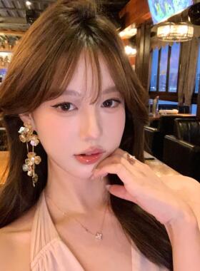 花朵流苏耳环女款重工轻奢不掉色