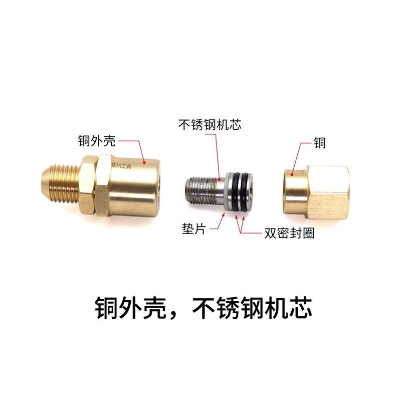 高压清洗车机水枪尾部水管防缠绕万向旋转接头黄铜M14M18M22 5558 - 图3
