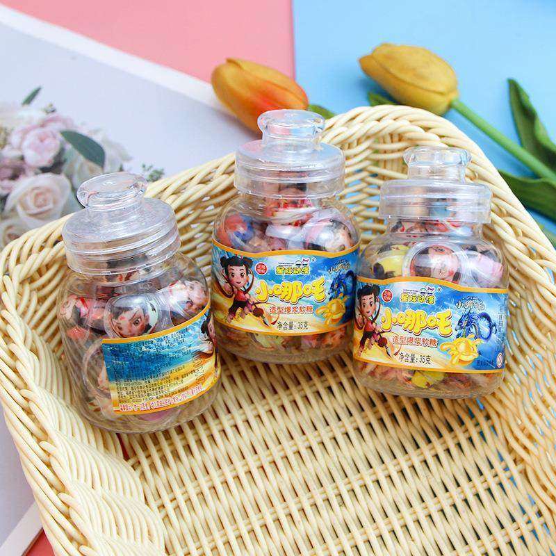 35克小哪吒造型爆浆软糖混合水果味怀旧儿童宝宝含糖休闲零食,淘宝优惠券,粉丝福利购,淘宝优惠卷