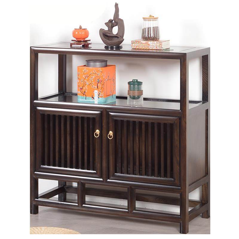 新中式茶水柜实木餐边柜收纳柜茶叶柜置物架办公室茶边柜小酒水柜,淘宝优惠券,粉丝福利购,淘宝优惠卷