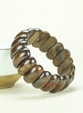 新疆和田戈壁玉黄晶随型手串