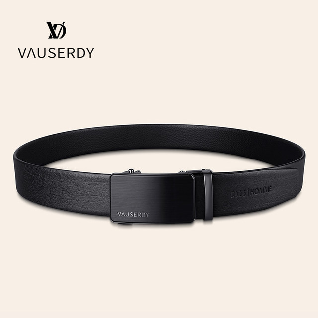 British genuine leather men's belt