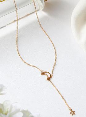 ожерелье женщина 月亮星星项链 necklace women