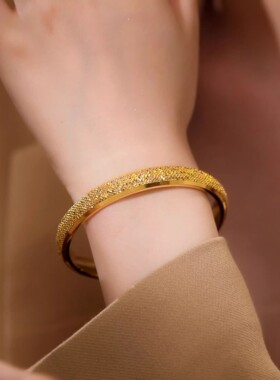 SMGI/护佑平安高级金手镯首饰女